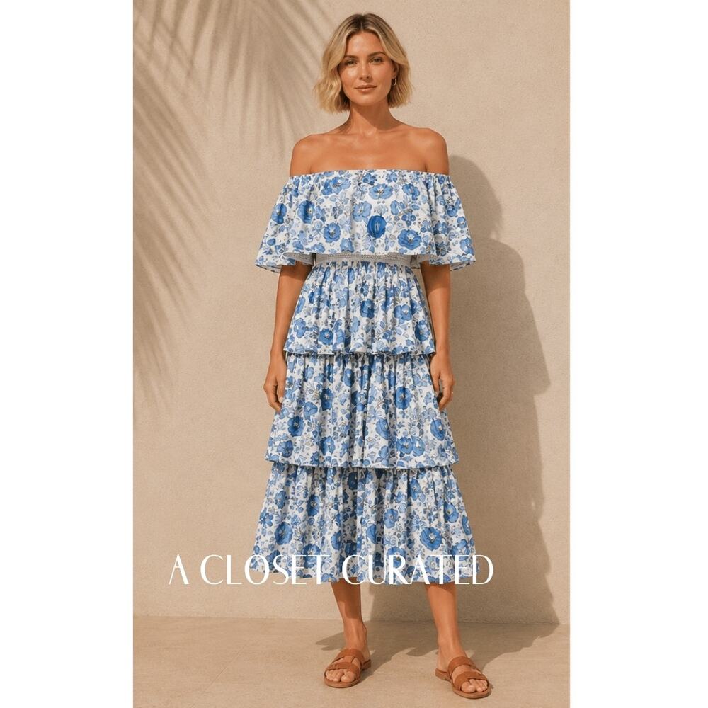 All Things Mochi Barta Midi Dress Excellent Pre-Loved Condition Small